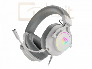 Fejhallgatók, mikrofonok Genesis Neon 750 RGB Gamer Headset White - NSG-1870