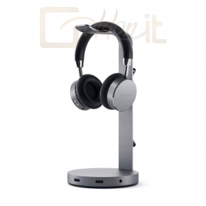 Fejhallgatók, mikrofonok Satechi Aluminum USB Headphone Stand Space Gray - ST-UCHSHM