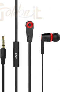 Fejhallgatók, mikrofonok IRIS G-13 Headset Black/Red - G-13