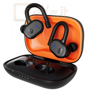 Fejhallgatók, mikrofonok Skullcandy Push Active True Wireless Bluetooth Sport Headset Black/Orange - S2BPW-P740