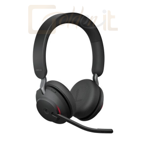 Fejhallgatók, mikrofonok Jabra Evolve2 65 MS Teams Stereo Bluetooth Headset Black - 26599-999-999