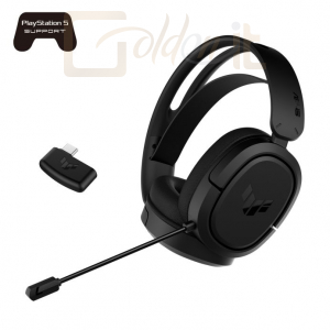 Fejhallgatók, mikrofonok Asus TUF Gaming H1 Wireless Headset Black - TUF GAMING H1 WIRELESS