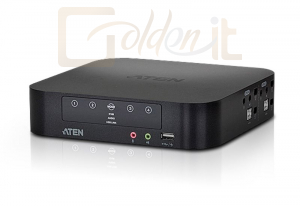 Hálózati eszközök ATEN 4-Port USB Mini DisplayPort/Audio Dual Display KVMP Switch + Cables - CS1944-A7-G