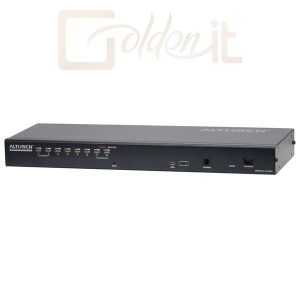 Hálózati eszközök ATEN Altusen 1-Local/Remote Share Access 8-Port Multi-Interface Cat 5 KVM over IP Switch - KH1508AI-AX-G
