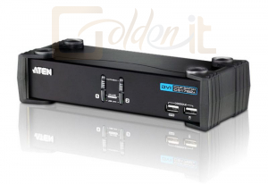 Hálózati eszközök ATEN 2-Port USB DVI/Audio KVMP Switch - CS1762A-AT-G