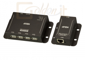Hálózati eszközök ATEN 4-Port USB 2.0 CAT 5 Extender (up to 50m) - UCE3250-AT-G