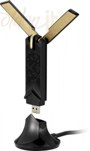 Hálózati eszközök Asus USB-AX56 AX1800 USB3.0 Dual-Band Wi-Fi Adapter Black/Gold - USB-AX56