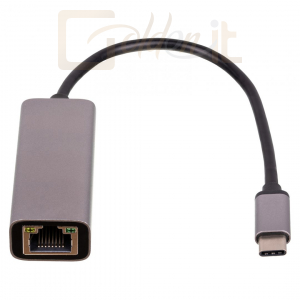 Hálózati eszközök Akyga AK-AD-65 USB Type-C / RJ45 Adapter - AK-AD-65