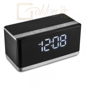 Hangfal Platinet PMGC10A Bluetooth Speaker + Clock Black - PMGC10A