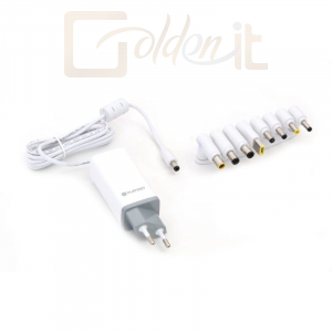 Notebook kiegészitők Platinet Universal Laptop Charger 65W 8 tips White - PLCL65W