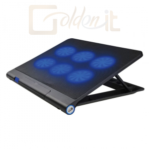 Notebook kiegészitők Platinet PLCP6FB Laptop Cooler Pad 6 Fans Blue LED Black - PLCP6FB