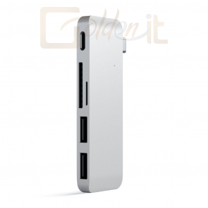 Notebook kiegészitők Satechi Type-C Pass-Through USB Hub Silver - ST-TCUPS