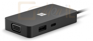 Notebook kiegészitők Microsoft Microsoft Surface USB-C Travel Hub Black - 1E4-00002