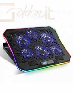 Notebook kiegészitők Spirit Of Gamer AirBlade 1200 RGB Notebook cooler Black - SOG-VE1200