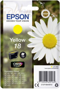 Nyomtató - Tintapatron Epson T1804 Yellow - C13T18044012