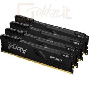 RAM Kingston 32GB DDR4 2666MHz Kit(4x8GB) Fury Beast Black - KF426C16BBK4/32