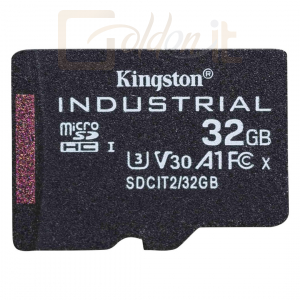 USB Ram Drive Kingston 32GB microSDHC CL10 U3 V30 A1 Industrial - SDCIT2/32GBSP
