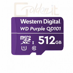 USB Ram Drive Western Digital 512GB microSDXC Class10 UHS-I (U1) Purple QD101 - WDD512G1P0C