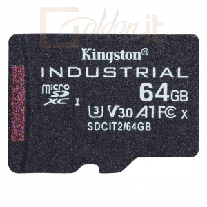 USB Ram Drive Kingston 64GB microSDXC CL10 U3 V30 A1 Industrial - SDCIT2/64GBSP