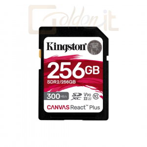 USB Ram Drive Kingston 256GB SDXC Class10 UHS-II U3 V90 Canvas React Plus - SDR2/256GB