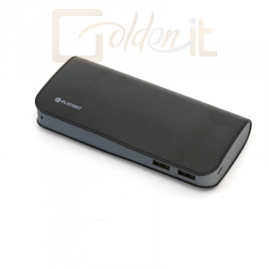 Powerbank vésztöltők Platinet PMPB11LB Leather 11000mAh PowerBank + microUSB Cable/Type-C Adapter Black - PMPB11LB