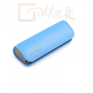 Powerbank vésztöltők Platinet PMPB26LBL 2600mAh Leather PowerBank + microUSB Cable - PMPB26LBL