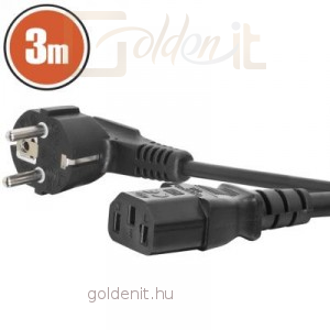 220V hálózati tápkábel 3M	 