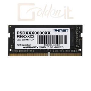 RAM - Notebook Patriot 4GB DDR4 2666MHz SODIMM Signature Line - PSD44G266681S
