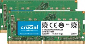RAM - Notebook Crucial 32GB DDR4 2400HMz Kit (2x16GB) SODIMM for Mac - CT2K16G4S24AM