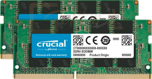 RAM - Notebook Crucial 32GB DDR4 3200MHz Kit(2x16GB) SODIMM - CT2K16G4SFRA32A