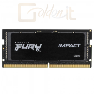 RAM - Notebook Kingston 32GB DDR5 4800MHz Fury Impact Black SODIMM - KF548S38IB-32