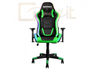 Gamer szék RaidMax Drakon DK925 ARGB Gaming Chair Black/Green - DK925GR