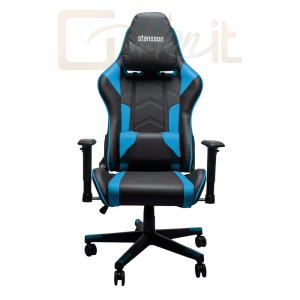 Gamer szék Stansson UCE602BK Gaming Chair Black/Blue - UCE602BK