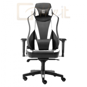 Gamer szék LC Power LC-GC-703BW Gaming Chair Black/White - LC-GC-703BW