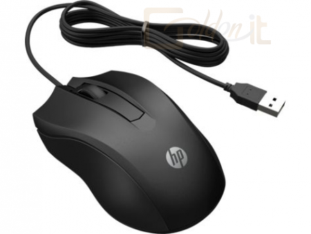Egér HP 100 Wired Mouse Black - 6VY96AA#ABB