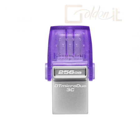 USB Ram Drive Kingston 256GB DT microDuo 3C USB3.2 Silver/Purple - DTDUO3CG3/256GB