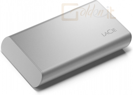 Winchester SSD (külső) LaCie 500GB USB Type-C Portable SSD Moon Silver - STKS500400