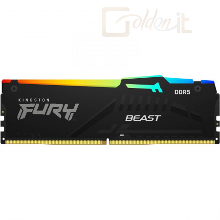 RAM Kingston 16GB DDR5 4800MHz Fury Beast RGB Black - KF548C38BBA-16