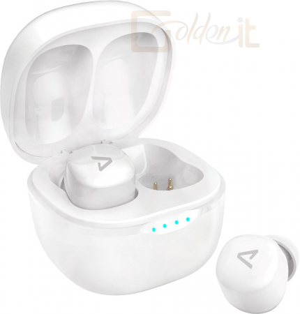 Fejhallgatók, mikrofonok Lamax Dots 2 Touch Wireless Headset White - LMXDO2TW