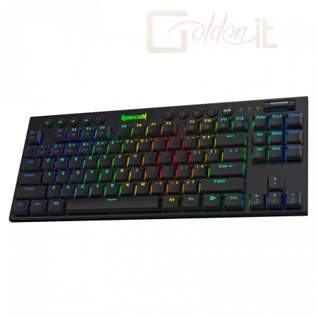 Billentyűzet Redragon Horus TKL, wired&2.4G&BT mechanical Keyboard, RGB, red switch - K621-RGB_RED_HU