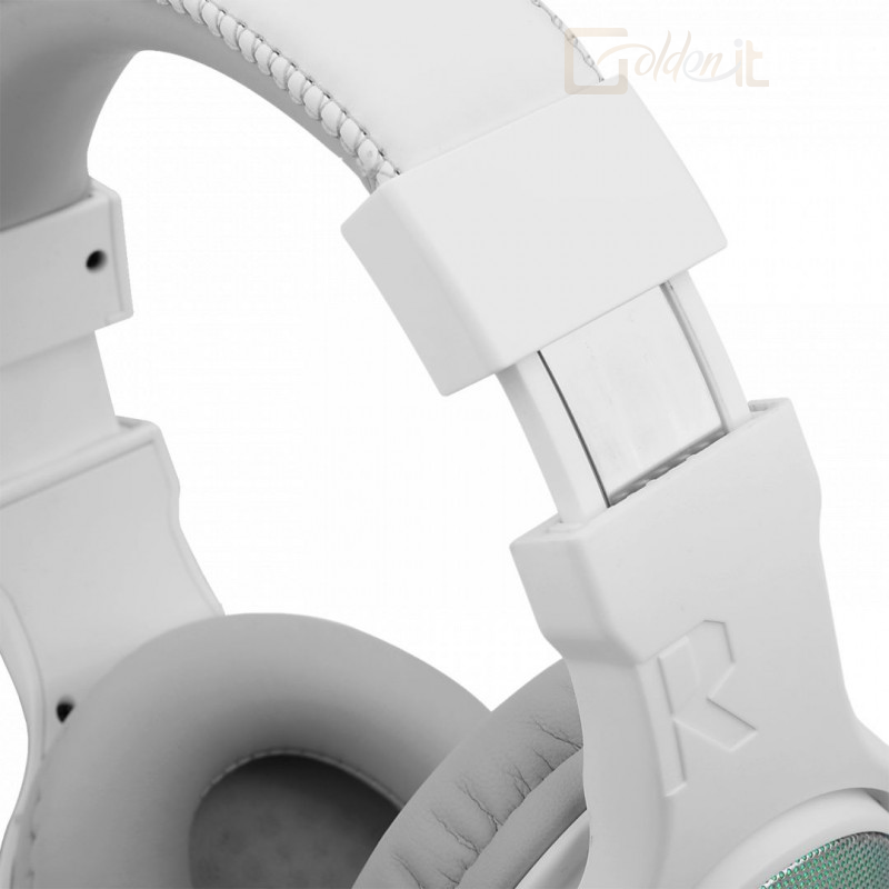 Fejhallgatók, mikrofonok Redragon Pandora 2 White, Gaming headset w/adapter (XBOX PS4) - H350W-RGB-1