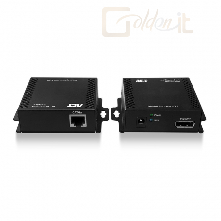 Hálózati eszközök ACT AC7770 4K DisplayPort Extender Set - AC7770