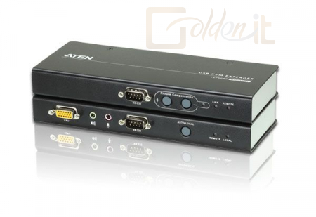 Hálózati eszközök ATEN USB VGA/Audio Cat 5 KVM Extender - CE750A-AT-G