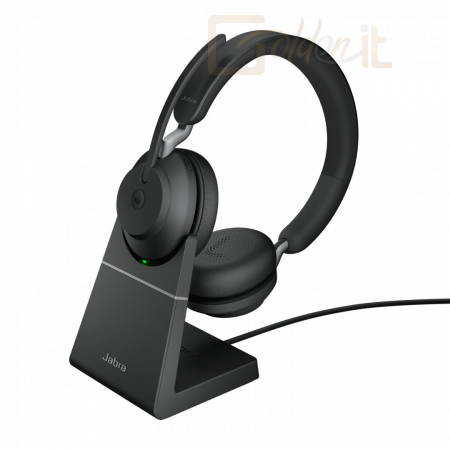Fejhallgatók, mikrofonok Jabra Evolve2 65 MS Teams Stereo Bluetooth Headset Black - 26599-999-889