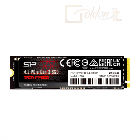 Winchester SSD Silicon Power 250GB M.2 2280 NVMe UD80 - SP250GBP34UD8005