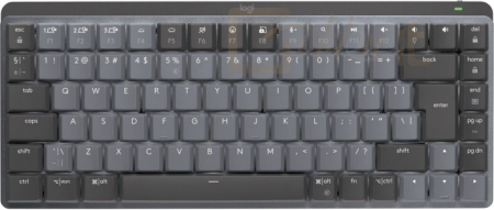 Billentyűzet Logitech MX Mechanical Mini Minimalist Illuminated Wireless Keyboard Graphite Grey US - 920-010780