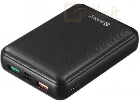 Powerbank vésztöltők Sandberg Powerbank USB-C PD 45W 15000 - 420-66