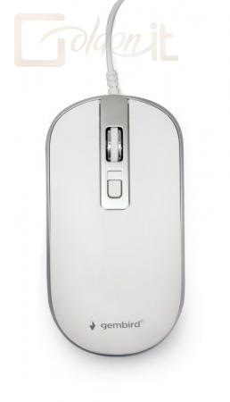 Egér Gembird MUS-4B-06-WS Optical mouse White/Silver - MUS-4B-06-WS