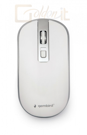 Egér Gembird MUSW-4B-06-WS Wireless optical mouse White/Silver - MUSW-4B-06-WS