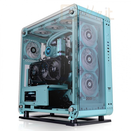 Ház Thermaltake Core P6 Tempered Glass Turquoise - CA-1V2-00MBWN-00
